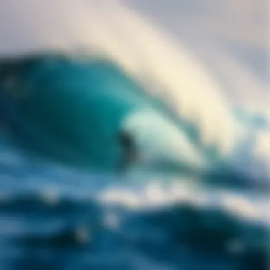 Impact of Wind on Waves Illustration of wind direction affecting wave formation