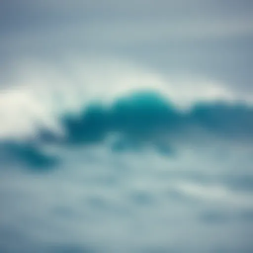 Waves Shaped by Temperature Dynamic ocean waves influenced by temperature variations