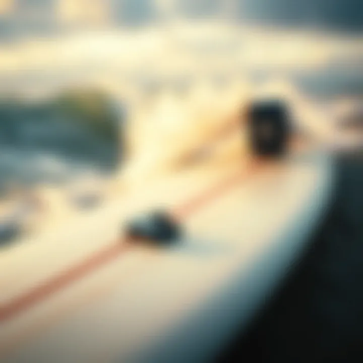 Wind speed measurements on a surfboard