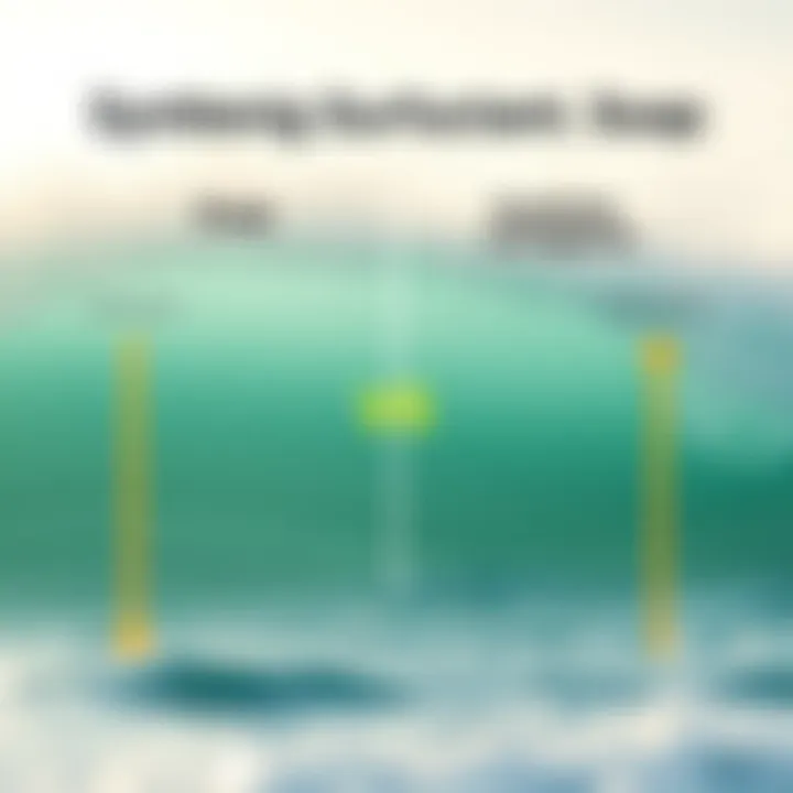 Comparison chart of soap and synthetic surfactants