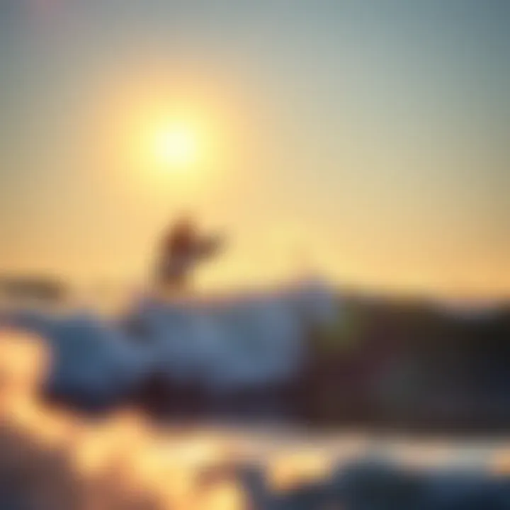 A surfer checking waves with a lunar calendar