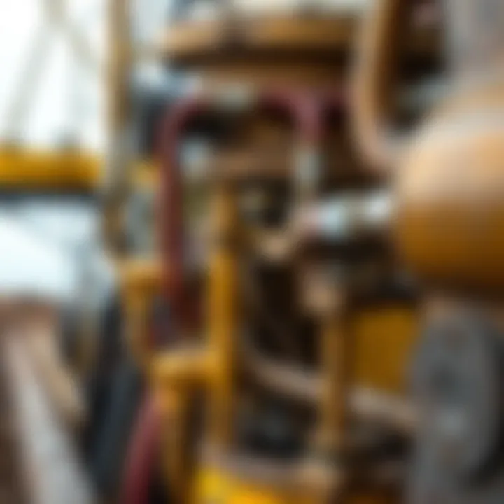 A detailed close-up of hydraulic fracturing equipment in operation.