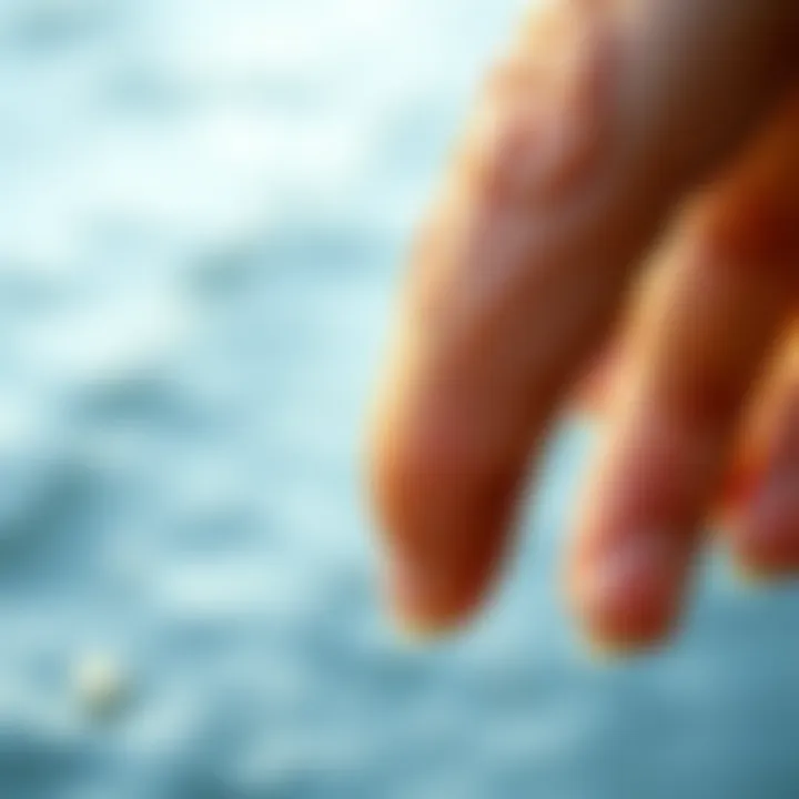 Evolutionary Adaptation: Wrinkled Fingertips Explained Illustration depicting the evolutionary significance of wrinkled fingertips