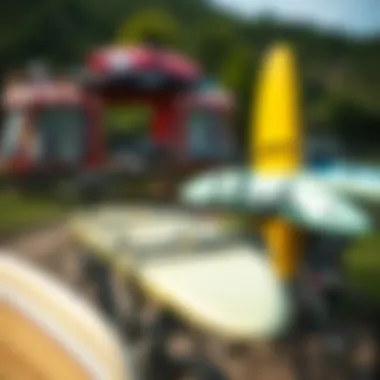 Diverse Options for Surf Enthusiasts Different types of bike surf racks displayed