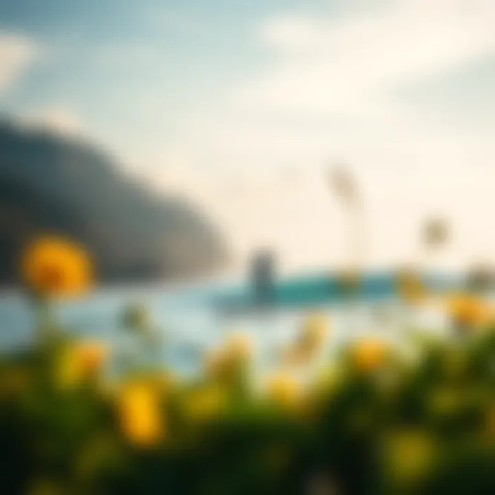 Nature's Role in Paddle Boarding A serene landscape view enhancing the paddle boarding experience