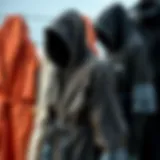 A collection of various wetsuit changing robes showcasing different materials and designs.