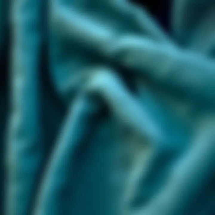 Quality Fabrics of Changing Robes Close-up of fabric textures used in wetsuit changing robes, emphasizing quality and durability.